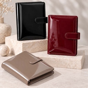 Carpeta Planificadora Hongbo Personalizada Multicolor, de Cuero Sintético Brillante, con Anillas Doradas, Tamaño A6, Económica, Ideal como Regalo Escolar/de Oficina - Product Image 1