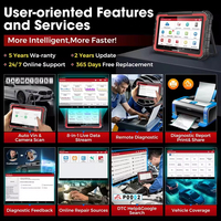 Launch X431 PRO ELITE Escáner de Diagnóstico Automotriz de 8 Pulgadas OBD/OBD2 para Todos los Sistemas CANFD/DOIP Prueba Activa Lectura y Eliminación de Códigos