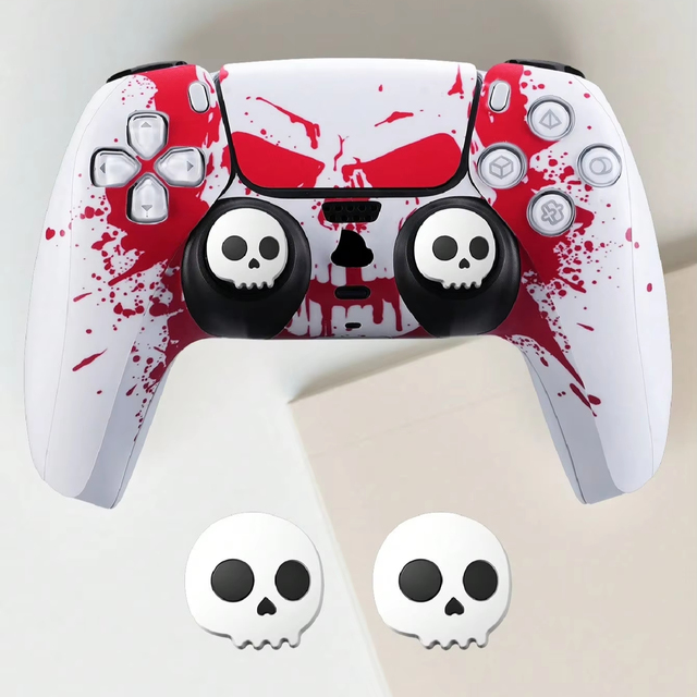 Jemdo Easy Install Peel-Off Anti-Slip & Sweat-Proof Protective Film Set Joy-Cons Stickers for PS5 Game Accessories