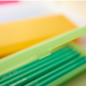 Creative Pencil Case Transparent Plastic 19.5x6.5x2.5cm For Students Schools Offices Solid Color With Logo Option - Product Image 4