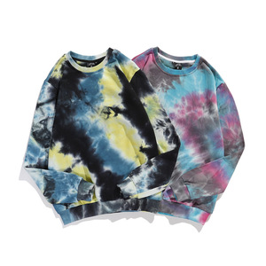 Manufacturer Wholesale Custom Cotton French Terry Men Sweat Shirts <strong>Tie</strong> <strong>Dye</strong> Crew Neck Jumper <strong>Sweatshirts</strong> - Product Image 3