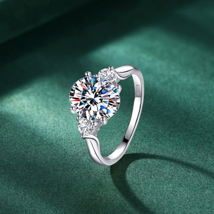 Oval Cut D Moissanite <strong>Ring</strong> GRA Certification <strong>Ring</strong> <strong>925</strong> Sterling <strong>Silver</strong> Engagement <strong>Ring</strong> <strong>With</strong> Moissanite Diamond for Women Gift - Product Image 2