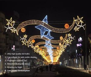 Centre commercial decoration Luz de decoracion navidena Luces con motido de navída de marco de <span class=keywords><strong>poste</strong></span> 2D al libre - Product Image 1