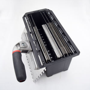 Prezzo all'ingrosso 6 pezzi di qualità industriale Set di cazzuola per muratori con manico in gomma a muro coltello per fango in calcestruzzo raschietto per intonacatura - Product Image 5