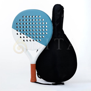 Raquettes de padel en fibre de carbone légères et de haute qualité, OEM, pour l'entraînement sportif, raquettes de badminton personnalisables avec faible MOQ - Product Image 4