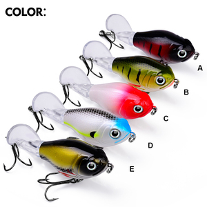 Kit de leurres de pêche flottants ABS 12g/16g avec queue rotative, leurres de surface Minnow Crankbait pour la pêche au bar, à la truite et au brochet, avec hélice Whopper - Product Image 4