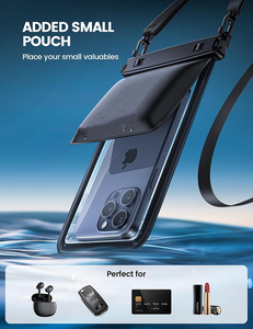 Custodia Impermeabile per Cellulare IPX8, Doppia Borsa 2 <span class=keywords><strong>in</strong></span> 1 con Doppio Spazio, Astuccio Impermeabile per Telefono - Product Image 5