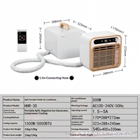 Climatiseur portable split 5000 BTU sans installation, télécommande, silencieux, mobile, avec R290 pour camping, voiture, tente, camping-car, voyage