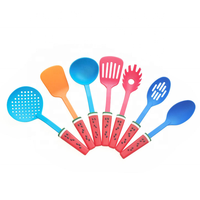 UJ-KT289 Ensemble d'ustensiles de cuisine en nylon 7 pièces avec poignée en forme de pastèque
