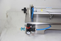 Machine de remplissage semi-automatique de bureau à tête unique à pompe à piston pour pâtes, sauces, crèmes cosmétiques – Machine de remplissage horizontale à piston