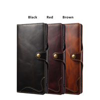 Étui portefeuille à rabat en cuir véritable Denior OEM/ODM, personnalisable, pour les séries Samsung S26/S25/S24/S23/S22/S21/S20
