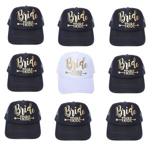 Ensemble de casquettes de baseball brodées BRIDE TRIBE, chapeaux de fête nuptiale pour la mariée et les demoiselles d'honneur, idées de cadeaux pour la fête de mariage, fournitures et cadeaux - Product Image 6