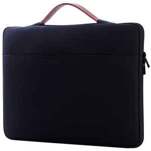 TECOOL Waterproof Polyester <b>Laptop</b> Sleeve <b>Case</b> Retractable Handle Closure-Free Design for 14/15 Inch <b>Laptops</b>-Denim Blue Made - Product Image 4