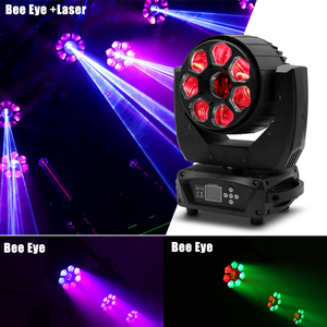 Aopu <span class=keywords><strong>LED</strong></span> giai đoạn rửa nhuộm Ánh sáng chùm rửa Zoom 7*40W mắt ong và laser 3in1rgbw di chuyển đầu cho Câu lạc bộ thanh đám cưới Laser - Product Image 3