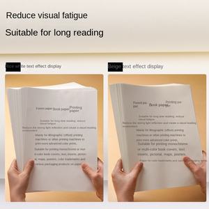 Лес бумага A4 Bond защита глаз Печать натуральный цвет рис белый бежевый A3 копия B5 книги газеты - Product Image 5