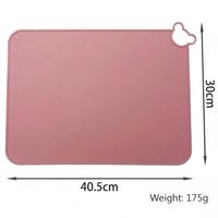 Set de table en silicone à motif moderne pour le déjeuner scolaire des tout-petits, résistant à la chaleur, antidérapant, réutilisable et compatible lave-vaisselle