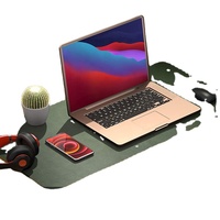 Alfombrilla de Escritorio de Cuero PU Impermeable de Doble Cara y Tapete Antideslizante para Mesa de Computadora