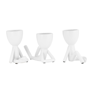 Statuetta in Ceramica di Figura Umana Seduta per Decorazione Casa, Bagno, Ufficio, Scrivania, Soggiorno - Product Image 2