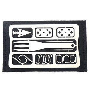 Portefeuille multifonctionnel de survie pour le camping et les autres sports de neige, format carte de crédit, personnalisable, en promotion - Product Image 4