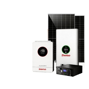 Système de panneaux solaires 3 kW, 5 kW, 10 kW, kit solaire complet pour toit, système solaire <span class=keywords><strong>photovoltaïque</strong></span> connecté au réseau pour usage domestique - Product Image 1