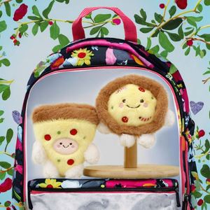 Pendentif en peluche amusant en forme de poupée pizza de dessin animé, petite poupée à longues jambes, cadeau d'anniversaire, breloque anti-stress - Product Image 6