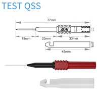 Kit de 41 sondes de test avec pinces crocodiles, aiguilles de test non destructives, contacts en cuivre et acier inoxydable, boîtier en PVC/PA, étui en plastique