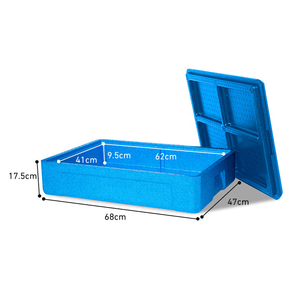 24L thương mại EPP cách điện hộp mát nắp trong suốt xách tay gian hàng bọt container Tiramisu khuôn container - Product Image 5