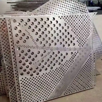 Écran de Confidentialité en Aluminium Découpé au Laser Personnalisé, Panneau Mural Métallique Décoratif pour Applications Extérieures sur Façades de Bâtiments Commerciaux