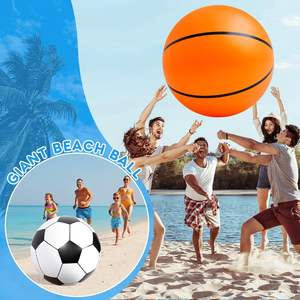 MAKE WAVES Ballon de football gonflable géant pliable et durable de 27 pouces, respectueux de l'environnement, pour le plaisir en plein air et les jeux de piscine - Product Image 5