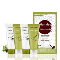 ODM Disponible Color Crema Semipermanente Natural Negro Tinte para el cabello Sin amoníaco Tinte para el cabello vegano