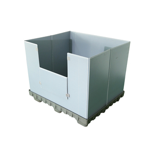 1025*730mm Customized Size <b>Plastic</b> Bulk <b>Box</b> Safe <b>Stacking</b> <b>Plastic</b> Gaylord Shipping <b>Box</b> for Construction Industry - Product Image 6