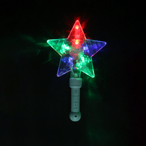 Multi colore HA CONDOTTO LA Luce Stella Up Bacchetta Magica Con La Maniglia Per 4th Of July - Product Image 4
