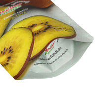 Groothandel op maat gemaakte logo food grade Mylar stand-up pouch voor gevriesdroogde bosbessen fruit snack voedselverpakking met ritssluiting