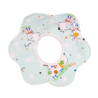 Bavoirs pour bébé en coton à fleurs à 360 degrés, bandana pour bébé, enfants