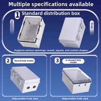 Boîtier de jonction électrique étanche IP67 en ABS avec couvercle transparent pour instruments électroniques et disjoncteurs – Vente chaude usine