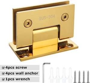 स्टेनलेस स्टील 304 सोने के शॉवर एनक्लोजर 90 डिग्री - Product Image 2