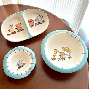 Juego de Vajilla de Cerámica Azul Escarchado Little Sheep Baudelaire - Plato de Desayuno Creativo y de Alta Temperatura, de Gran Valor y en Stock - Product Image 3