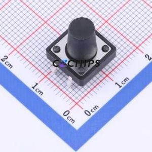 TSF001B13026A Tactile Switch DIP-4P,12x12mm Switch Round Button 2.6N Through Hole 12mm - Product Image 1