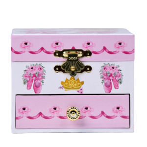 Scatola Musicale Rettangolare in Legno Ever Bright con Meccanismo a Manovella e Bambola Danzante, Durata del Suono 120 Secondi - Articolo Regalo - Product Image 1