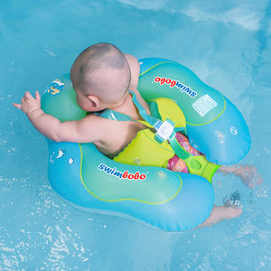 Flotador Inflable Azul en Oferta, Anillo de Natación Inflable para Piscina, Flotadores para Niños con Asiento y Bolsillo para el Verano - Product Image 1