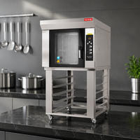 Four rotatif 380V 9,5 kW avec 10+5 plateaux et ventilateur de convection, longue durée de vie, pour la cuisson commerciale des grossistes B2B - Promotion