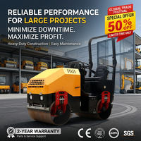 LIVRAISON GRATUITE CE 1T 2T 8T Rouleau compresseur diesel Garantie 2 ans Rouleau compacteur vibrant pour la compactation routière