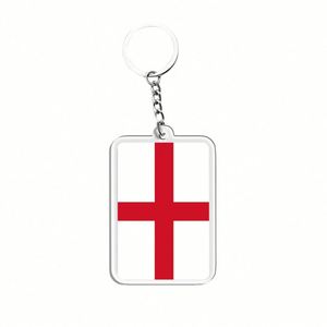 Wholesale Custom England Commemorative Keychain Acrylic Material Double-Sided Printing Exquisite Workmanship - Product Image 1
