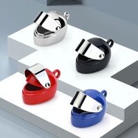 Porte-clés créatif mini casque 3D en alliage de zinc modèle X-224, simulation de moto, visière personnalisable pour véhicule électrique de sécurité
