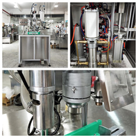 Machine de remplissage semi-automatique d'aérosols 3-en-1 pneumatique pour liquides, gaz, produits imperméabilisants pour tissus, craies en spray et peintures
