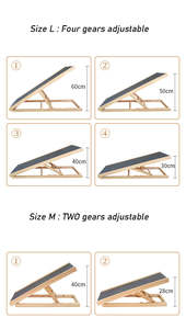 Rampa per cani regolabile durevole per cani scaletta e divertenti giocattoli per cani con la migliore vendita - Product Image 3