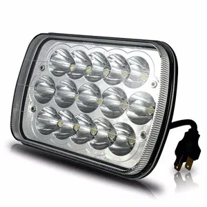 Universal Auto Lâmpada 12V 7 polegadas rodada Led Faróis Spot Flood Beam 60W Driving Work Light