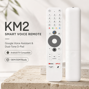 Control Remoto por Voz RCU OEM ODM de Fábrica Hostrong para <span class=keywords><strong>MECOOL</strong></span>-<span class=keywords><strong>KM2</strong></span> PLUS Deluxe Android Smart <span class=keywords><strong>TV</strong></span> <span class=keywords><strong>Box</strong></span> STB, Compatible con Personalización - Product Image 1