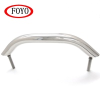 FOYO Main courante ovale en acier inoxydable 304 de qualité marine, 10-18 pouces, avec goujon de 5/16 pouces pour yacht et camping-car