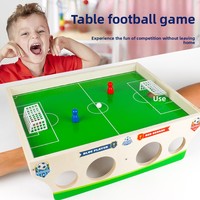 Jeu de football de table en bois, blocs de construction assemblés, figurines de sport, terrain de basket-ball, produit transfrontalier très demandé